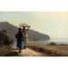 Riproduzione del dipinto Due donne che conversano sul mare, Saint Thomas - Camille Pissarro