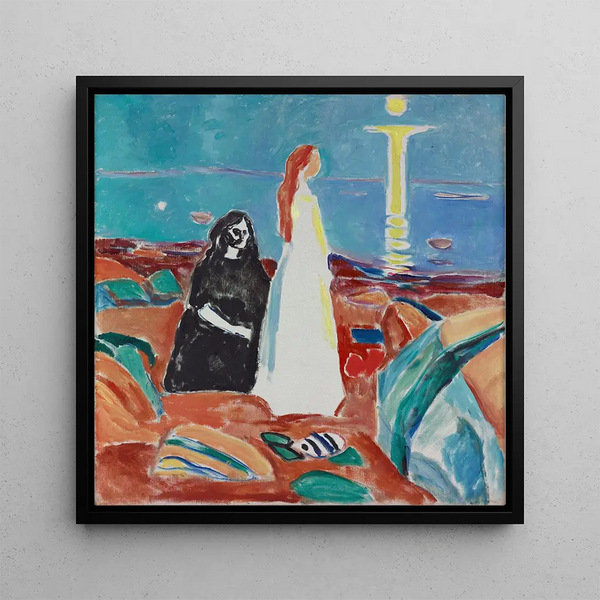 Deux femmes sur le rivage - Edvard Munch