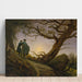 Riproduzione del dipinto Due uomini che contemplano la luna - Caspar David Friedrich