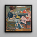 Due giovani donne che cuciscono - Louis Valtat — quadro incorniciato alla parete