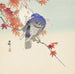 Due piccioni su un ramo autunnale - Ohara Koson — ambientato in un interno