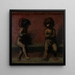 Due putti - Hans Von Mares — quadro incorniciato alla parete