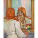 Riproduzione del dipinto Davanti allo Specchio sull'Île-d'Yeu - Henri Lebasque