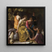Diane e le sue Ninfe - Johannes Vermeer — quadro incorniciato alla parete