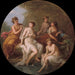 Diane e le sue ninfe che si bagnano - Angelica Kauffmann — ambientato in un interno
