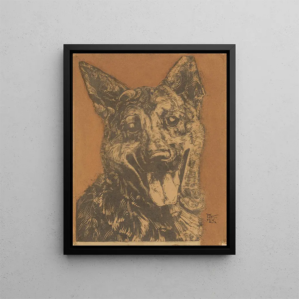 Dick Ket - Cees portret van een hond.webp