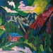 Die Klosterser Berge - Ernst Ludwig Kirchner — vista dell’opera