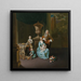 Diederik Baron van Leyden van Vlaardingen 1695-1764, sindaco di Leyde con sua moglie Sophia Dina de Rovere e i loro figli Pieter Jan e Adriaan Pompejus - Willem van Mieris — quadro incorniciato alla parete