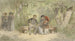 Uomo, donna e bambino su una panchina nel parco - Diederik Franciscus Jamin — vista dell’opera