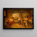 Un saltarello dansé dans une osteria romaine - Dietrich Wilhelm Lindau — quadro incorniciato alla parete
