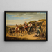 Paesani a Monte Mario in viaggio per Roma - Dietrich Wilhelm Lindau — quadro incorniciato alla parete