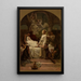 La morte di Santa Monica - Diogène Maillart — quadro incorniciato alla parete
