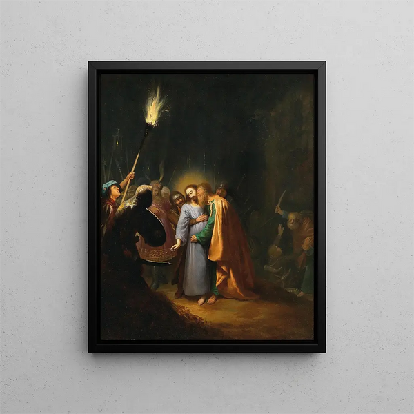 La Prise du Christ - Dirck Dircksz van Santvoort — quadro incorniciato alla parete