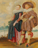 Un coppia elegante in piedi sul bordo di un fiume - Dirck Hals — vista dell’opera