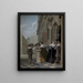 Conversazione all'esterno di un palazzo - Dirck van Delen — quadro incorniciato alla parete