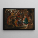 L'Adorazione dei Magi - Dirck van Hoogstraten — quadro incorniciato alla parete