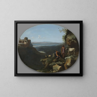 Dirck van der Lisse - Mercury and Argus in a Landscape.webp