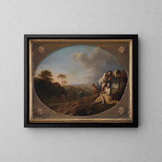 Dirck van der Lisse - Nymphs in a Landscape.webp