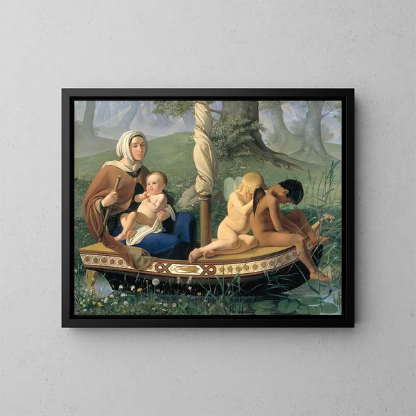 L'infanzia della serie I Quattro Età dell'uomo - Ditlev Blunck — quadro incorniciato alla parete