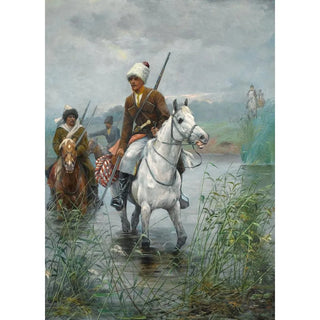 Dmitri Petrovich Ventsenostsev - Cossacks on Horseback.webp