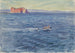 Paesaggio marino con barca e scogliera - Dodge MacKnight — vista dell’opera