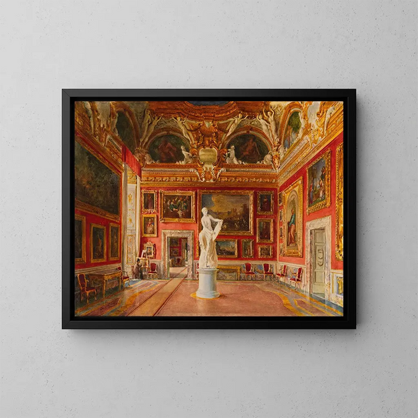 Sala di Giove nel palazzo Pitti di Firenze - Domenico Caligo — quadro incorniciato alla parete