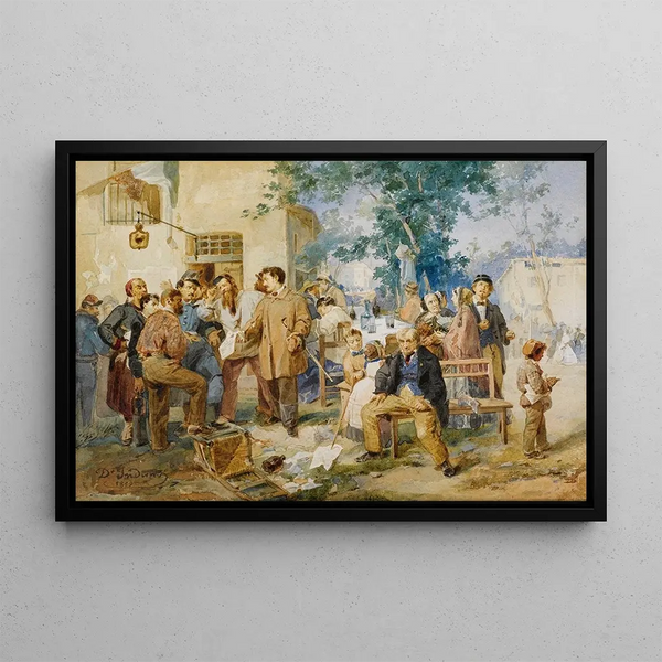 Domenico Induno - Il Bollettino Di Villafranca.webp