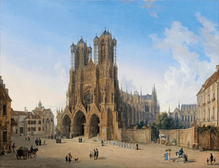 Domenico Quaglio the Younger - Kathedrale von Reims.webp
