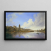 Vista di Francoforte - Domenico Quaglio il Giovane — quadro incorniciato alla parete