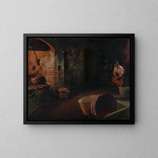 Fabbricanti di pentole a riposo - Dominik Skutecký — quadro incorniciato alla parete