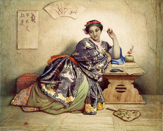 Una ragazza cinese - Dominique Louis Papety — vista dell’opera