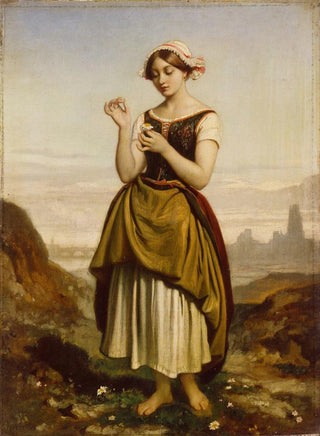 Dominique Louis Papety - A French Peasant Girl.webp