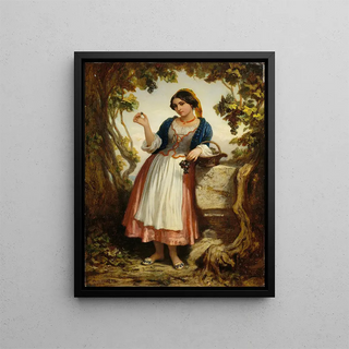 Dominique Louis Papety - An Italian Peasant Girl.webp