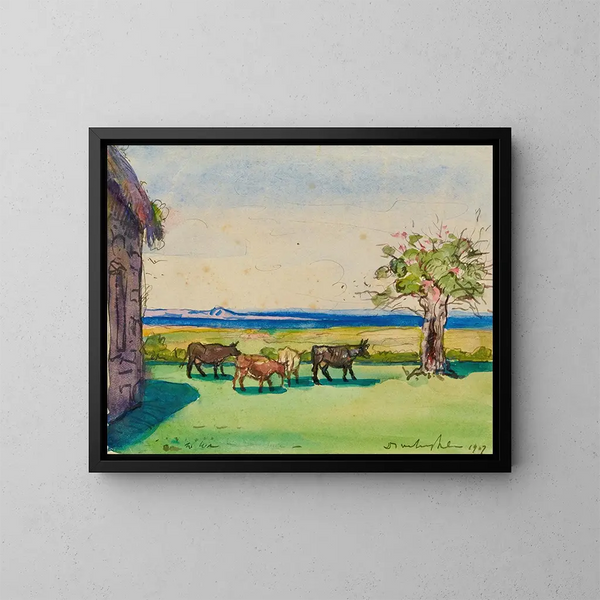 Paesaggio di Bretagna - Donald Shaw MacLaughlan — quadro incorniciato alla parete