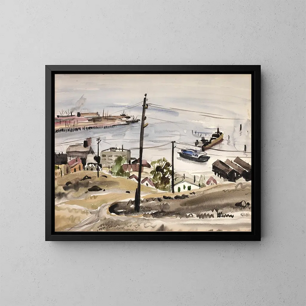 Costa californiana - Dong Kingman — quadro incorniciato alla parete