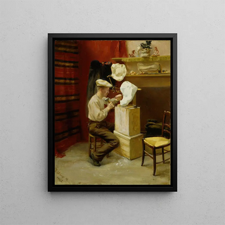 Dora Wahlroos - Emil Wikstrm In His Studio In Paris.webp