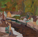 Dorf am Fluss II - Egon Schiele — vista dell’opera