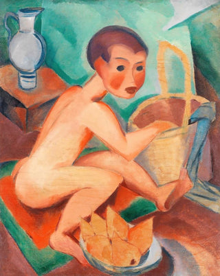 Dorothea MaetzelJohannsen - Akt mit Korb und Birnen.webp