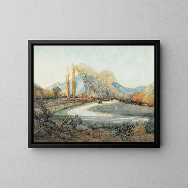 Uomini della strada in riposo - Dorothy Richmond — quadro incorniciato alla parete