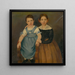 doppio ritratto di ragazze - Václav Govi — quadro incorniciato alla parete