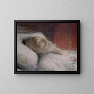 Dsir Franois Laugee - Victor Hugo sur son lit de mort.webp