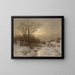 Sogno in paesaggio invernale - Désiré Thomassin — quadro incorniciato alla parete