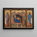 La Natività con i profeti Isaia ed Ezechiele - Duccio di Buoninsegna — quadro incorniciato alla parete