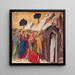 La risurrezione di Lazzaro - Duccio di Buoninsegna — quadro incorniciato alla parete