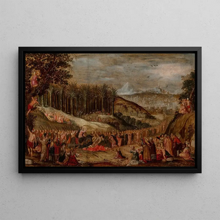 Dutch School - Christs triumphal entry into Jerusalem.webp