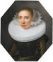 Ritratto di una dama con fragola bianca - Scuola olandese — vista dell’opera