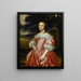 Ritratto di una dama in abito rosa - Scuola Olandese — quadro incorniciato alla parete
