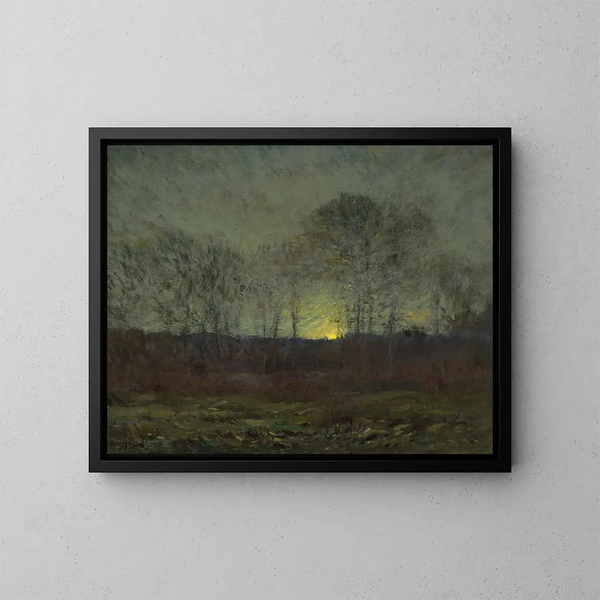 Lever de lune - Dwight William Tryon — quadro incorniciato alla parete