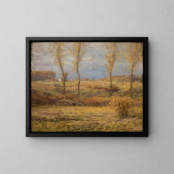 Mattino di novembre - Dwight William Tryon — quadro incorniciato alla parete