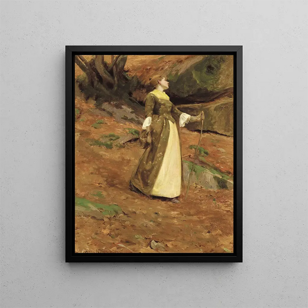 Ritratto di Virginia Couse - Eanger Irving Couse — quadro incorniciato alla parete